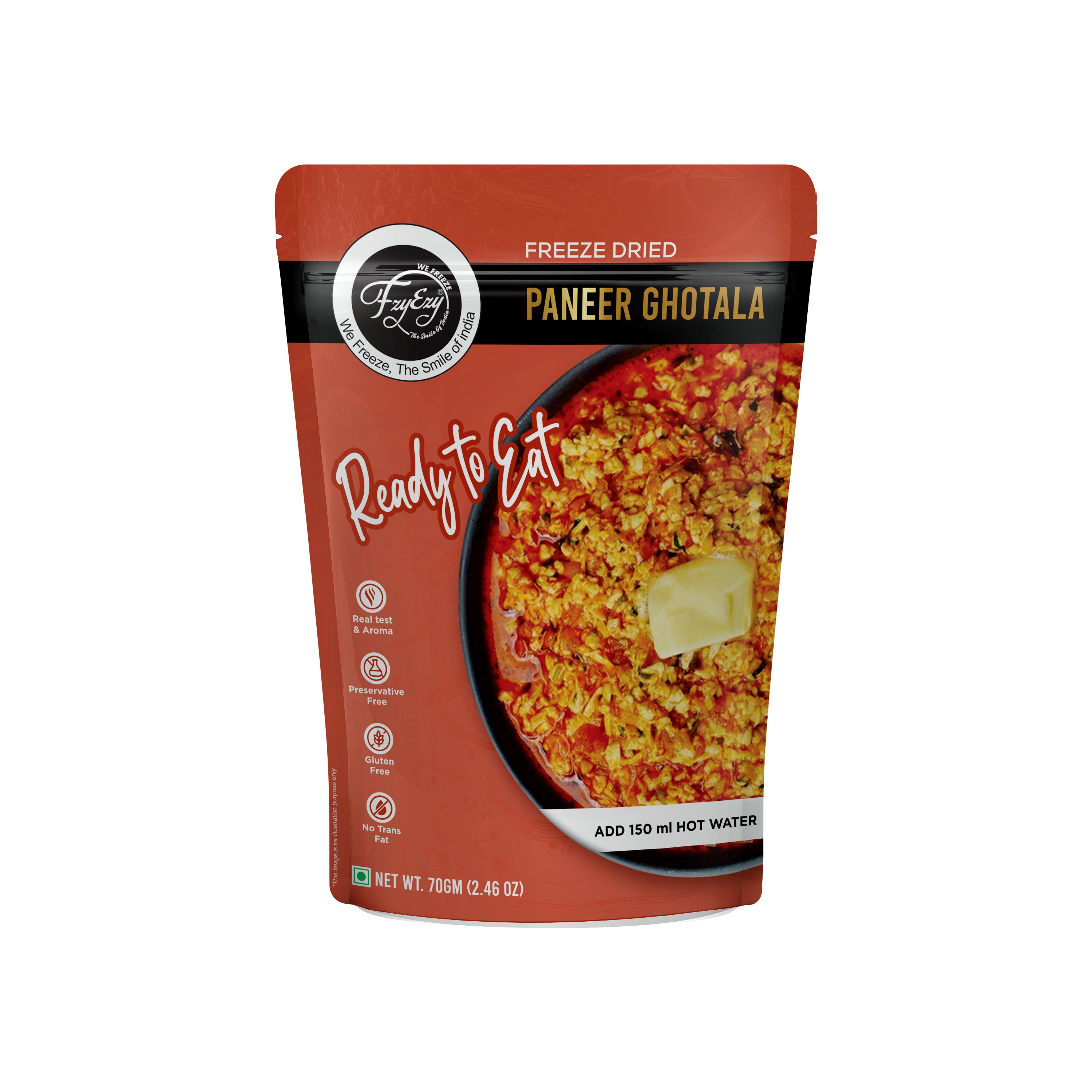 Freeze Dried Paneer Gotala - 70 G