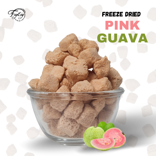 Freeze Dried Pink Guava Chunks