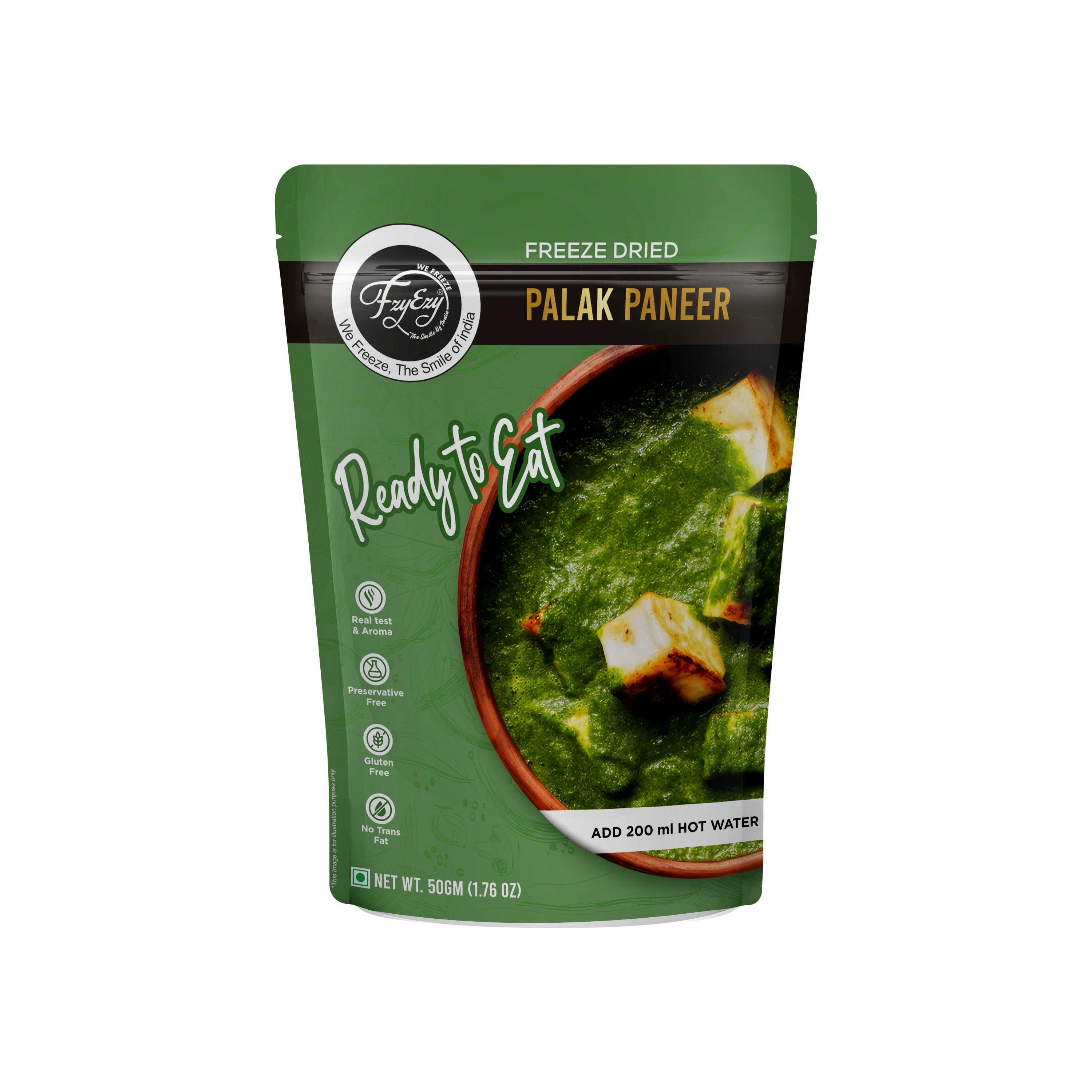 Freeze Dried Palak Paneer - 50 G