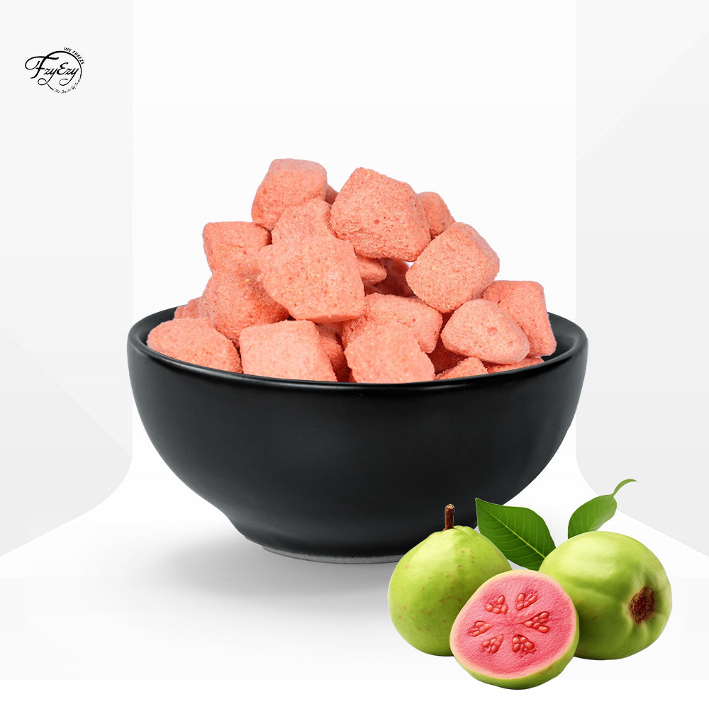 Freeze Dried Pink Guava Chunks