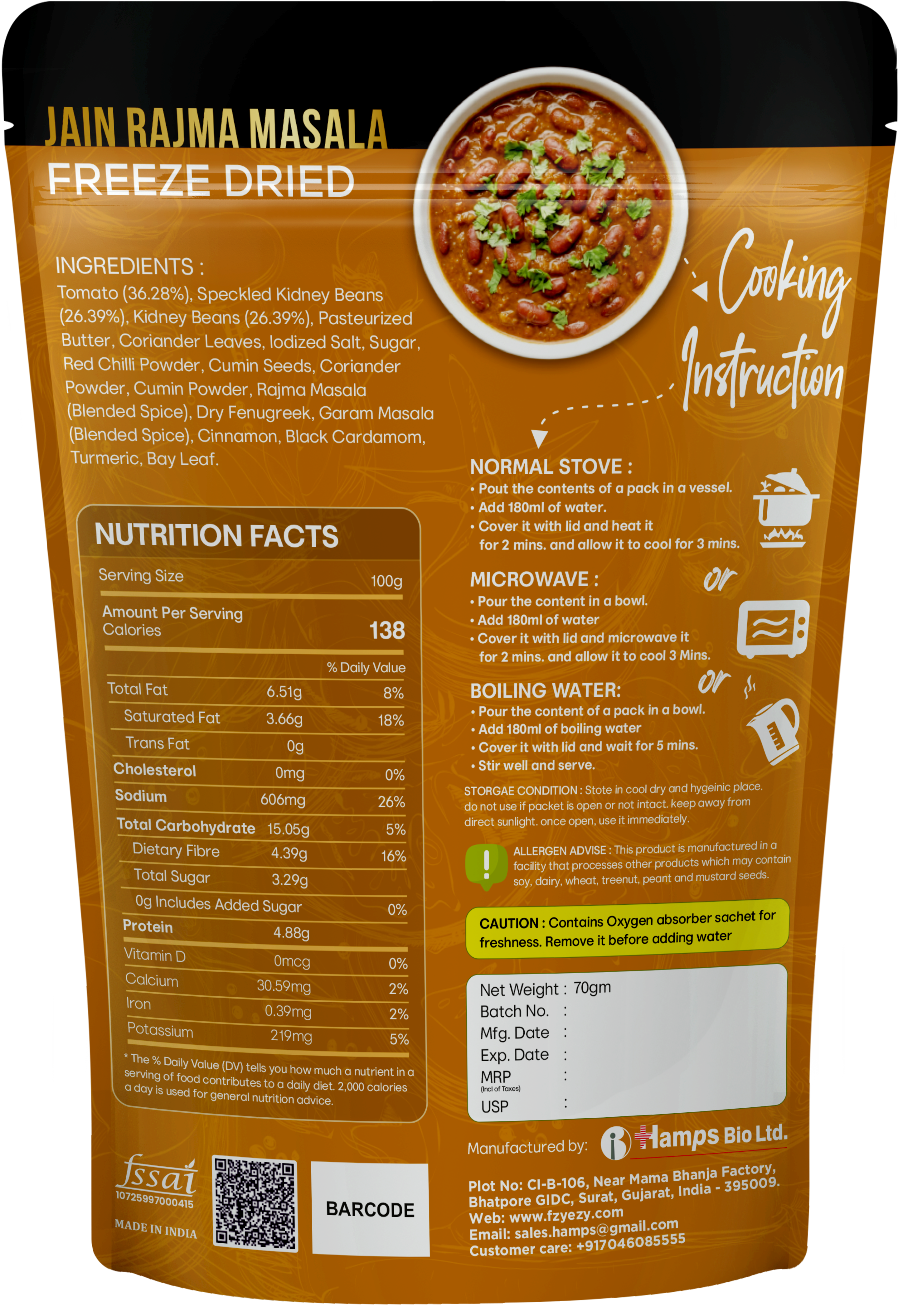Jain Rajma Masala