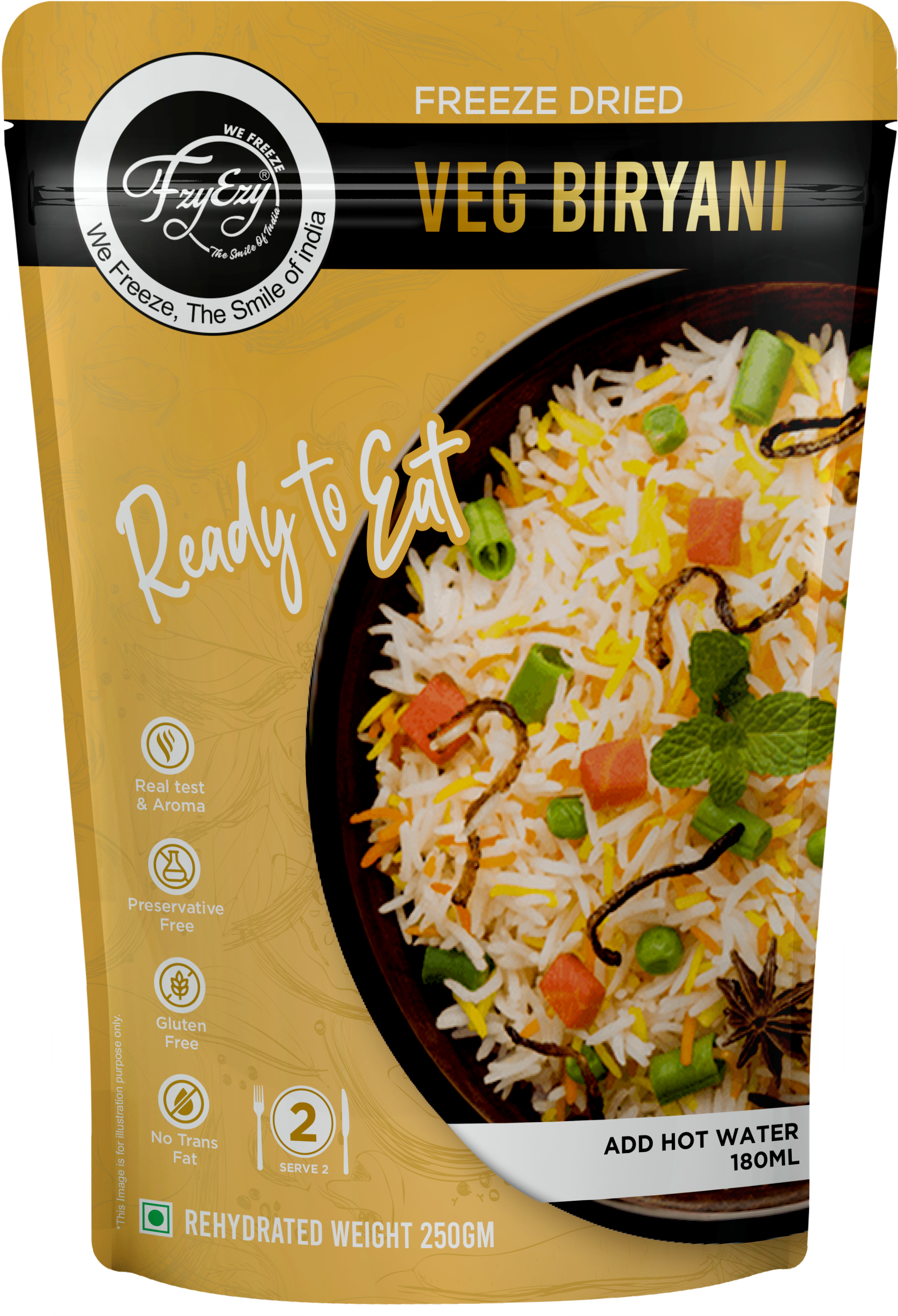 FzyEzy Freeze-Dried Veg Biryani