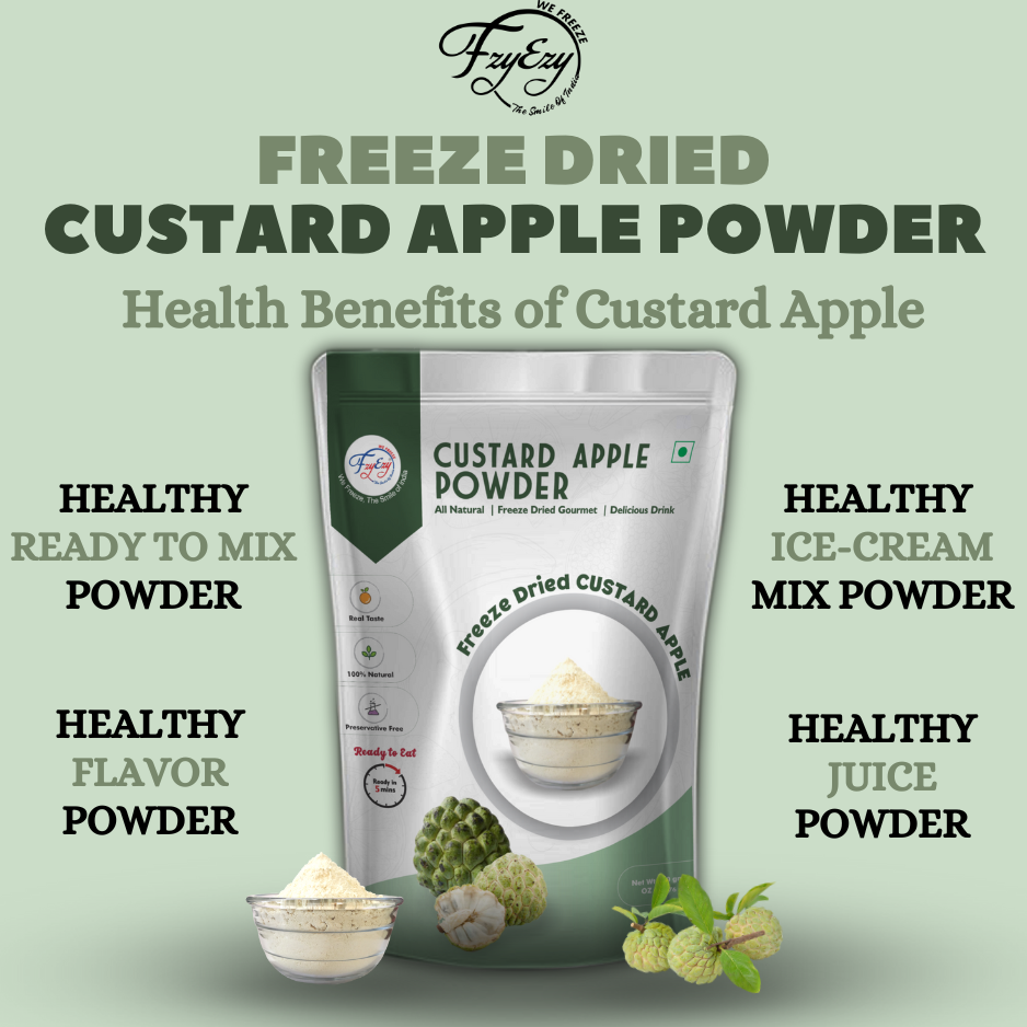 Premium Freeze Dried Custard Apple Cubes