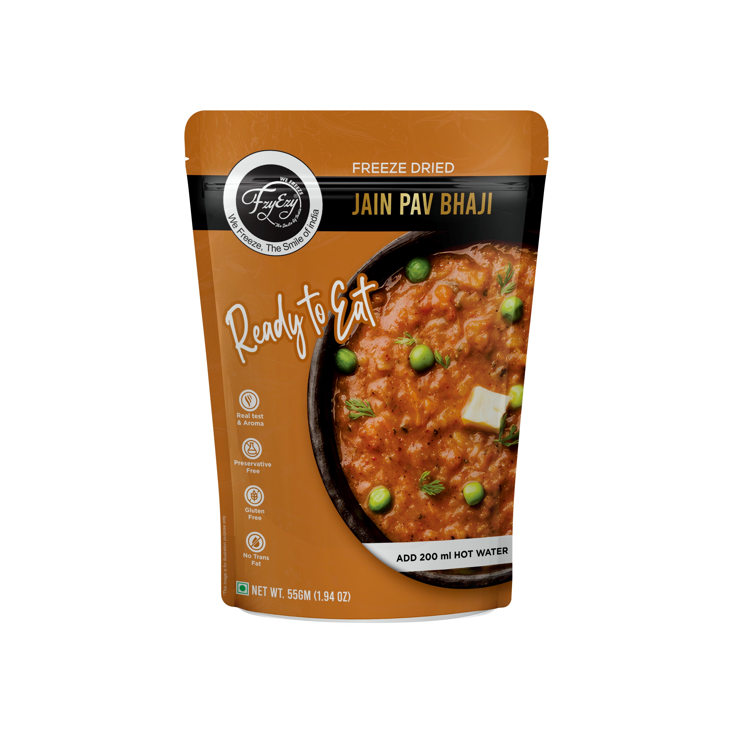 Freeze Dried Jain Pav Bhaji