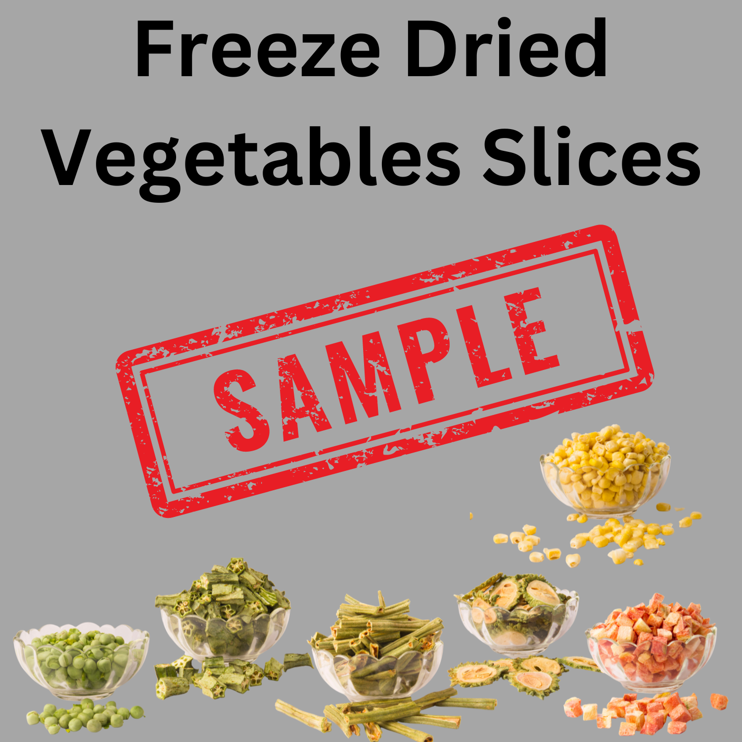 Vegetables Slices Samples (Any 5 Products)