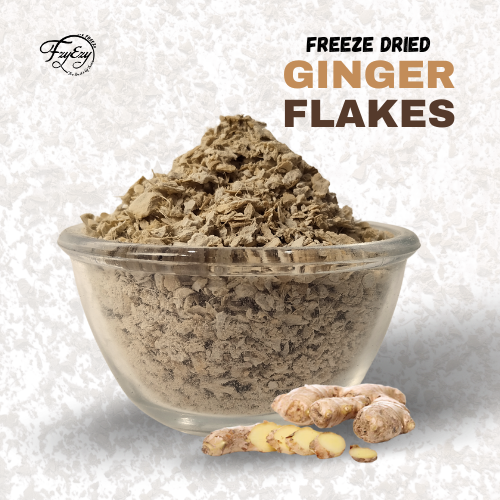 Freeze Dried Ginger Flakes Cut