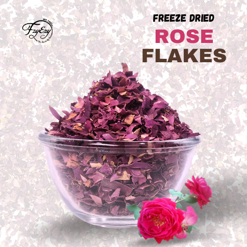 Freeze Dried Rose Petal Flakes Cut