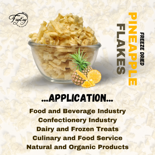 Freeze Dried Pineapple Flakes Cut