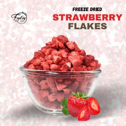 Freeze Dried Strawberry Flakes Cut