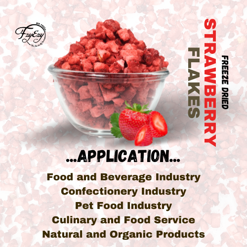 Freeze Dried Strawberry Flakes Cut