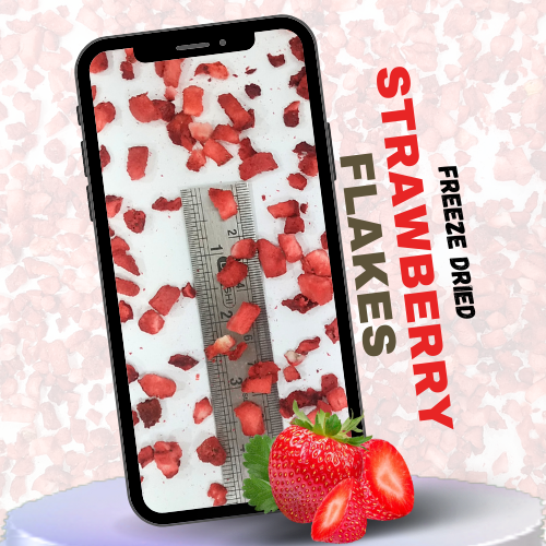 Freeze Dried Strawberry Flakes Cut