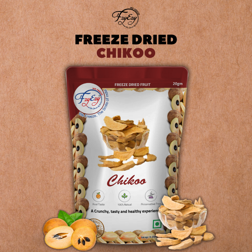 Freeze Dried Chikoo Slice