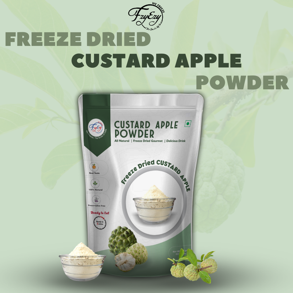 Premium Freeze Dried Custard Apple Cubes