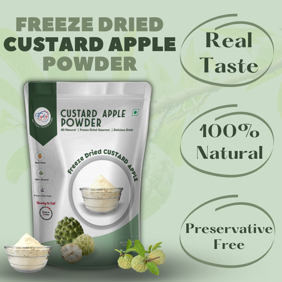 Premium Freeze Dried Custard Apple Cubes