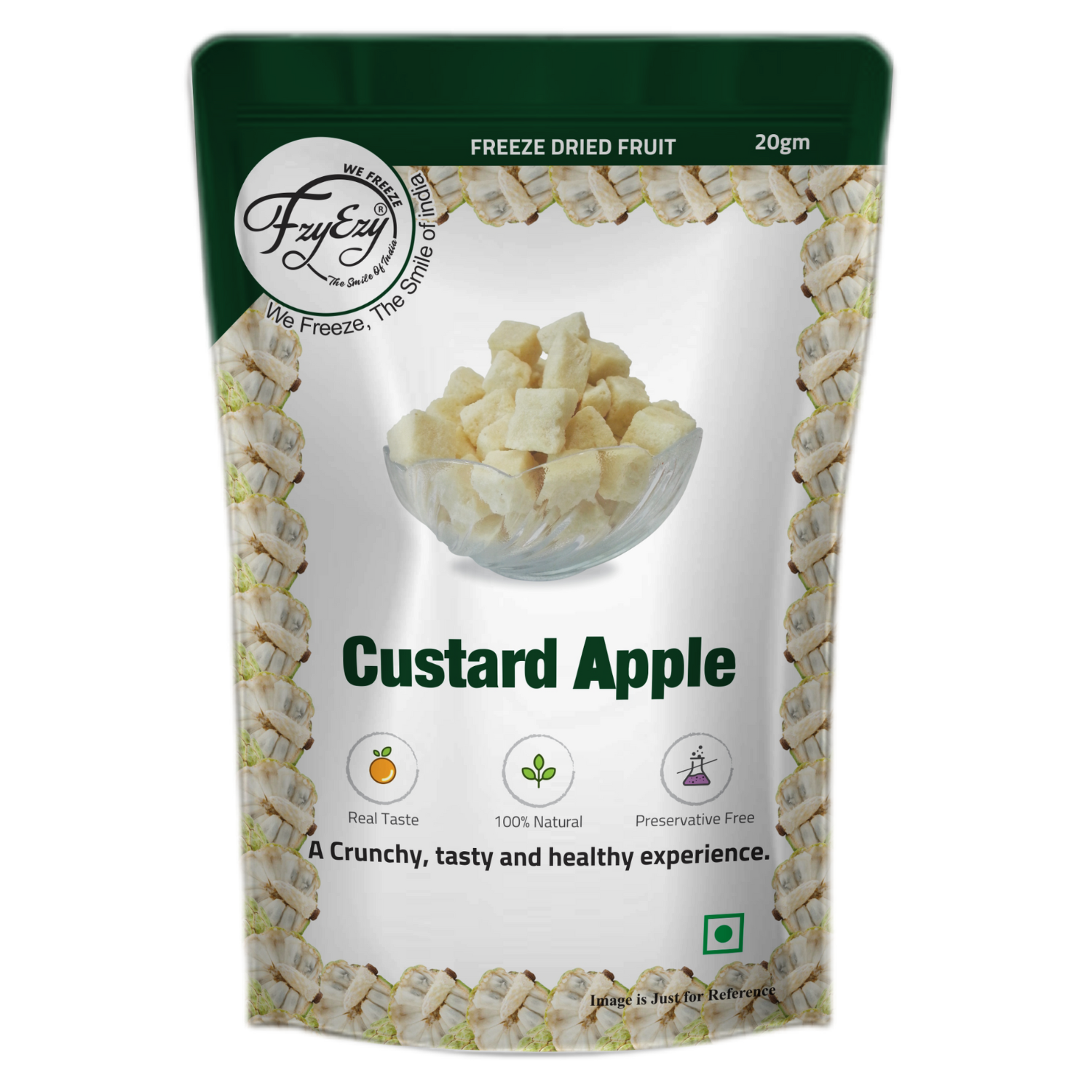 Premium Freeze Dried Custard Apple Cubes