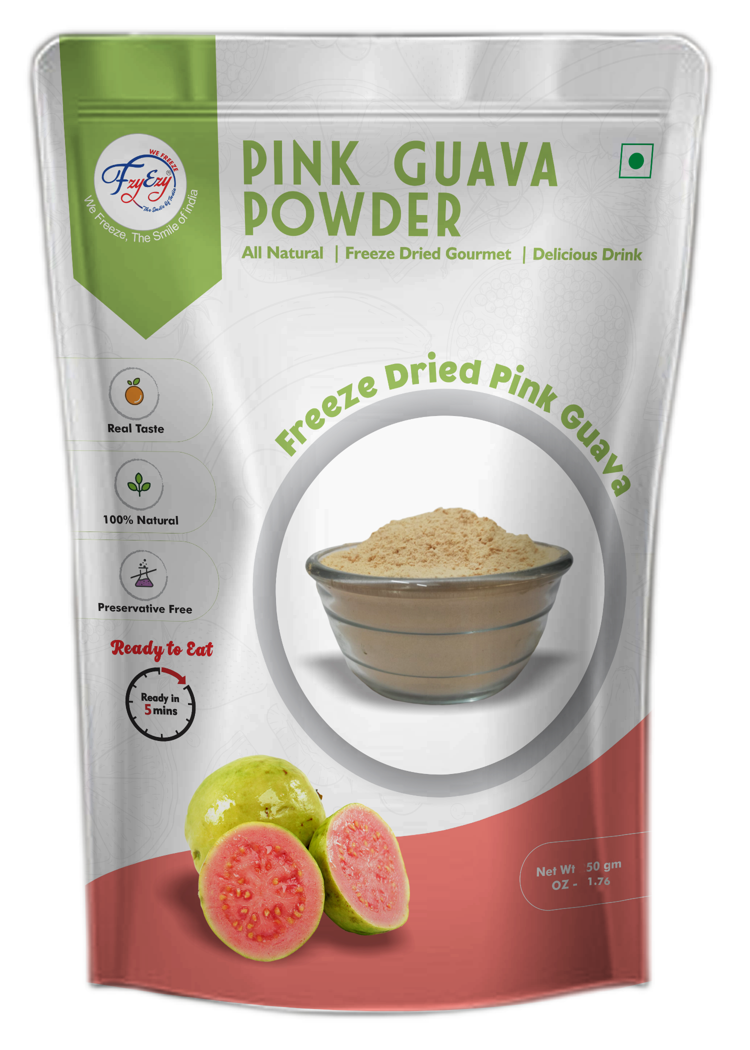 Freeze Dried Pink Guava Powder