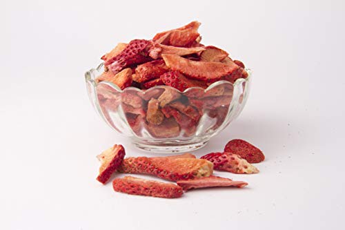 FzyEzy Freeze-Dried Strawberry Slices – Fruit Combo of 5 | Crispy, Healthy & Ready-to-Eat