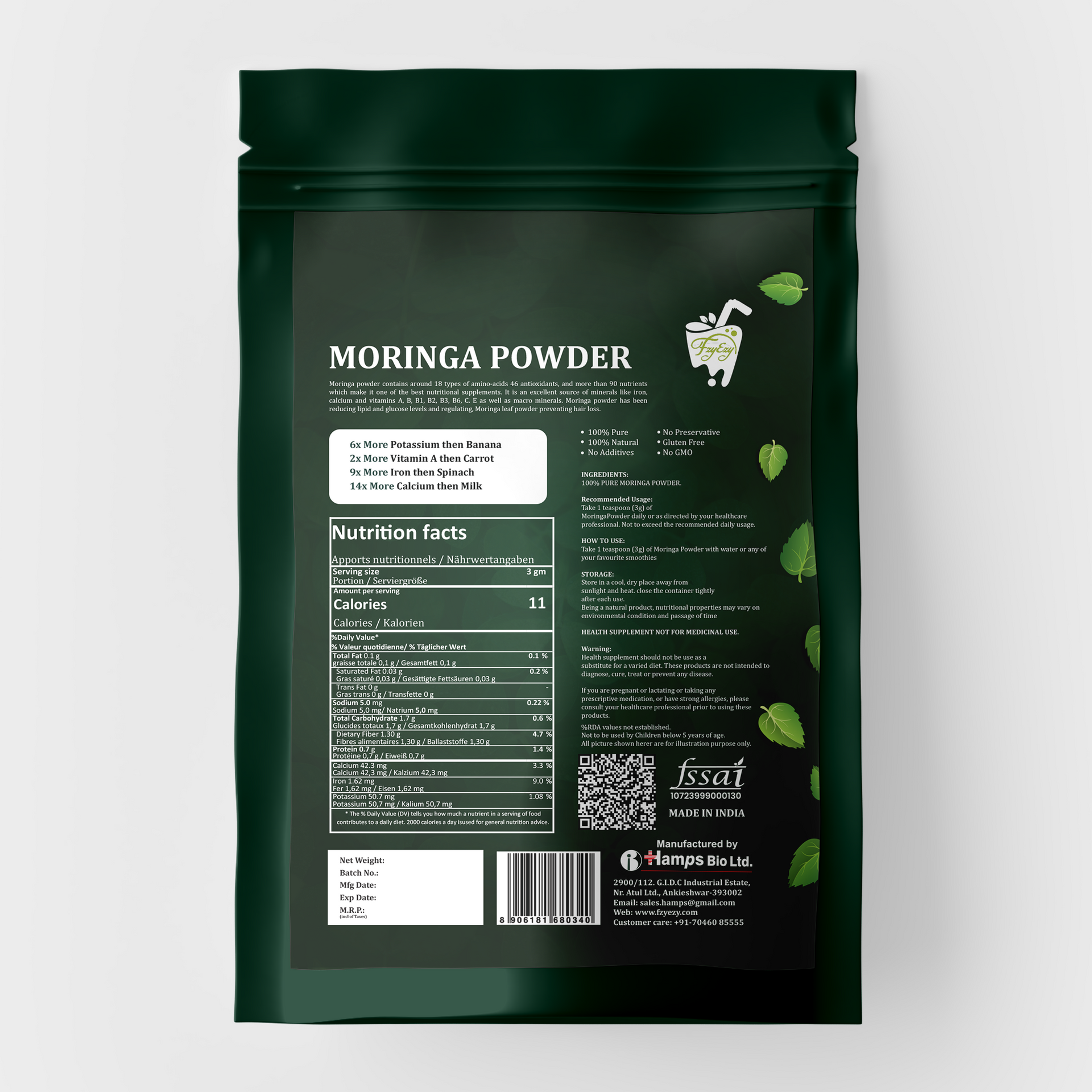 Moringa Vegetables Powder